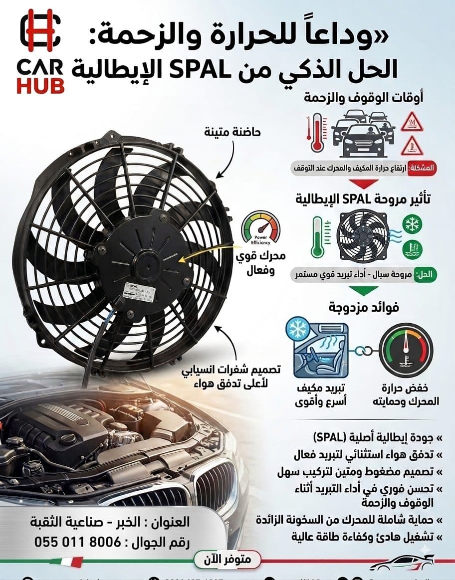 Spal Italian 12 Turbo High Fan with Installation